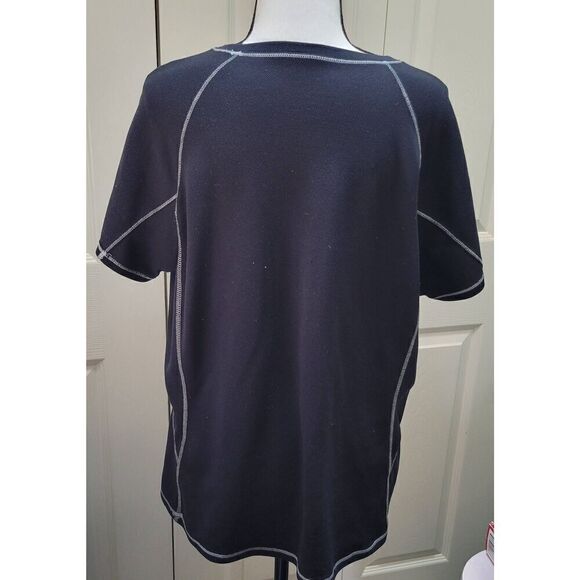 L.L. Bean Performance Black Crewneck Poly Blend MidWeight Tee Size XLP - Picture 4 of 5